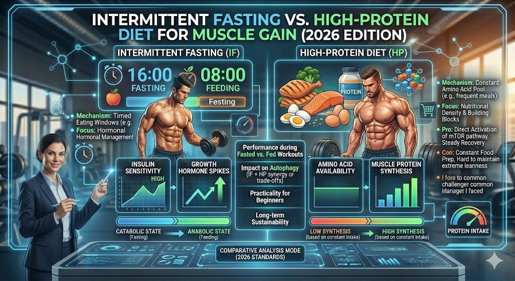 Intermittent Fasting vs. High-Protein Diet for Muscle Gain