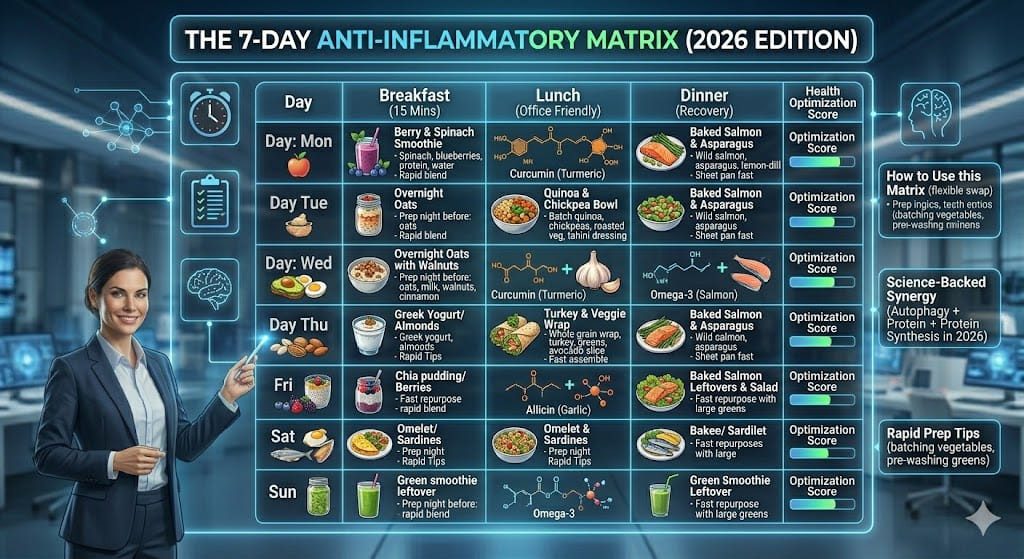 The 7-Day Anti-inflammatory Matrix