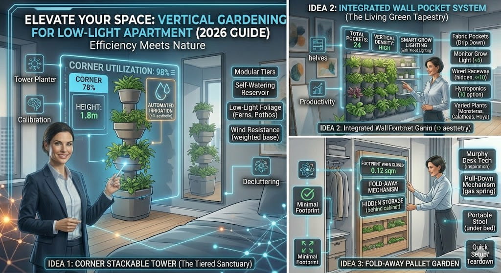 Vertical garden for small balcony 